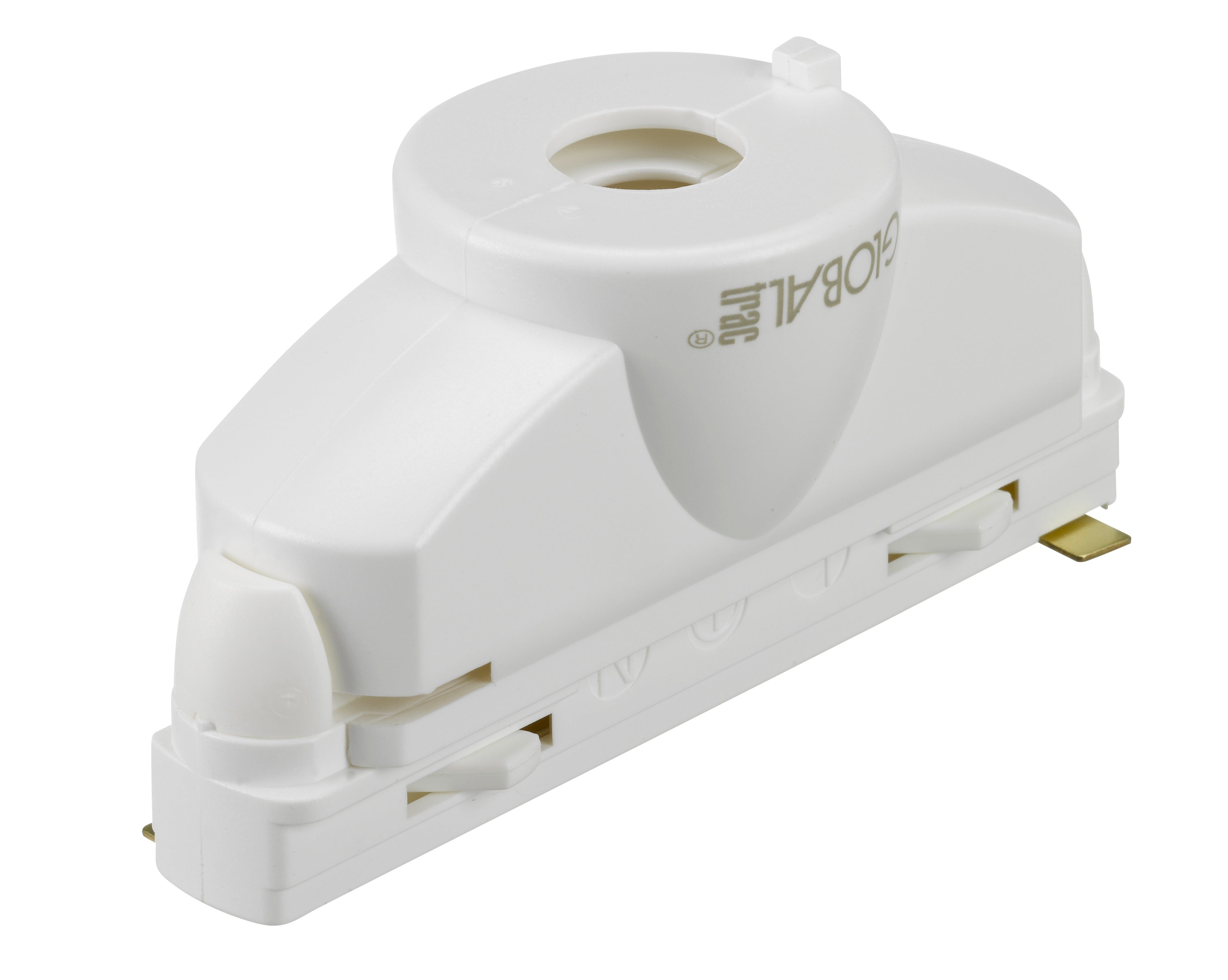Global 1F Pendeladapter GB67-3 hvid (med nippel og aflastning)