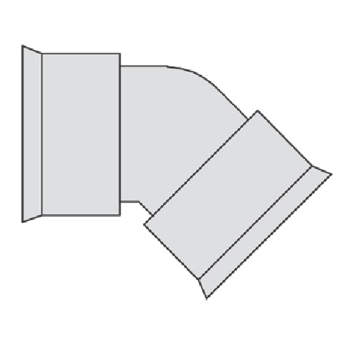 Siroplast 118 mm 45 gr. bøjning, uden gummiringe