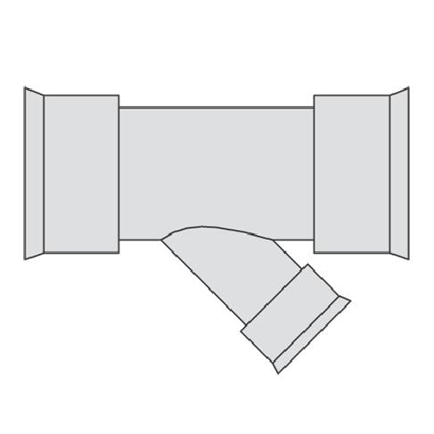 Hegler 293 x 175 mm 45 gr. grenrør, uden gummiringe
