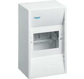 Hager gruppetavle 4M m. PE-klemme