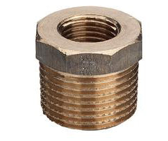 2" x 1.1/4" nippelmuffe, rødgods Silicium Bronze