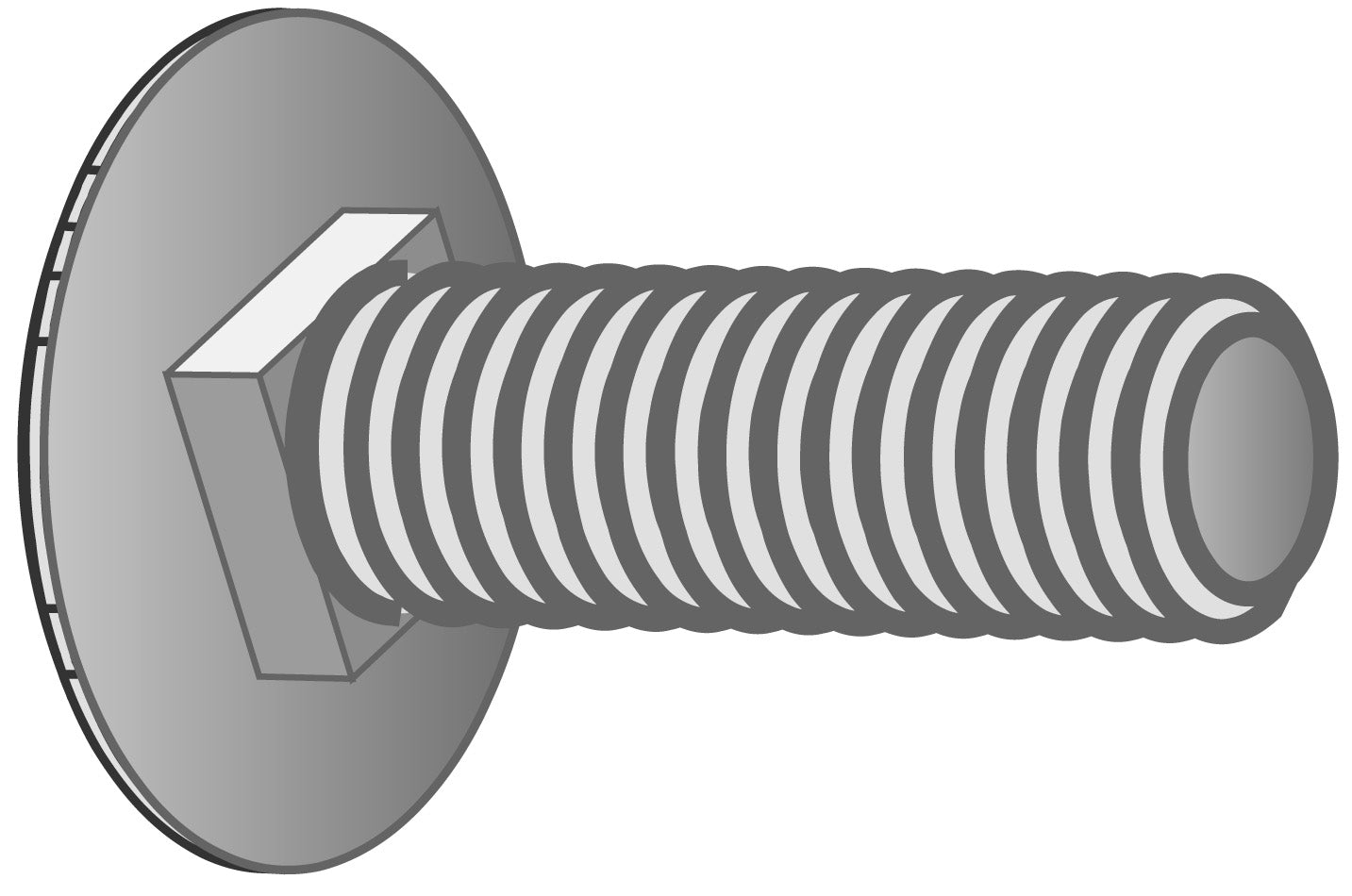 BOLT/MØTRIK BTRCC 6X20 ZNL (100)