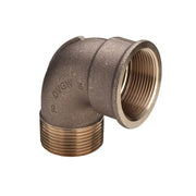 3/8" Vinkel 90° muffe/nippel Rødgods Silicium Bronze