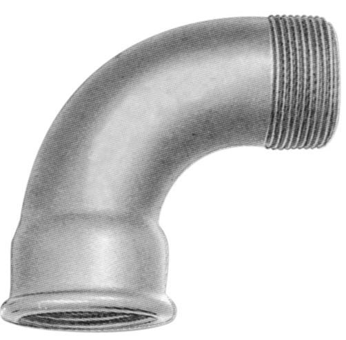 1/2" Galvaniseret bøjning 90° muffe/nippel