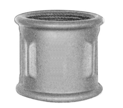 3/4" Sort randmuffe