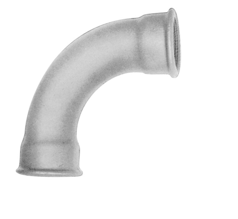 1/2" Sort bøjning 90° muffe/muffe