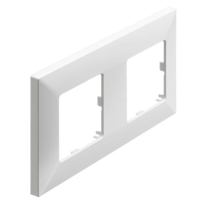 Fuga CE60 Ramme 2 x 1 modul, hvid