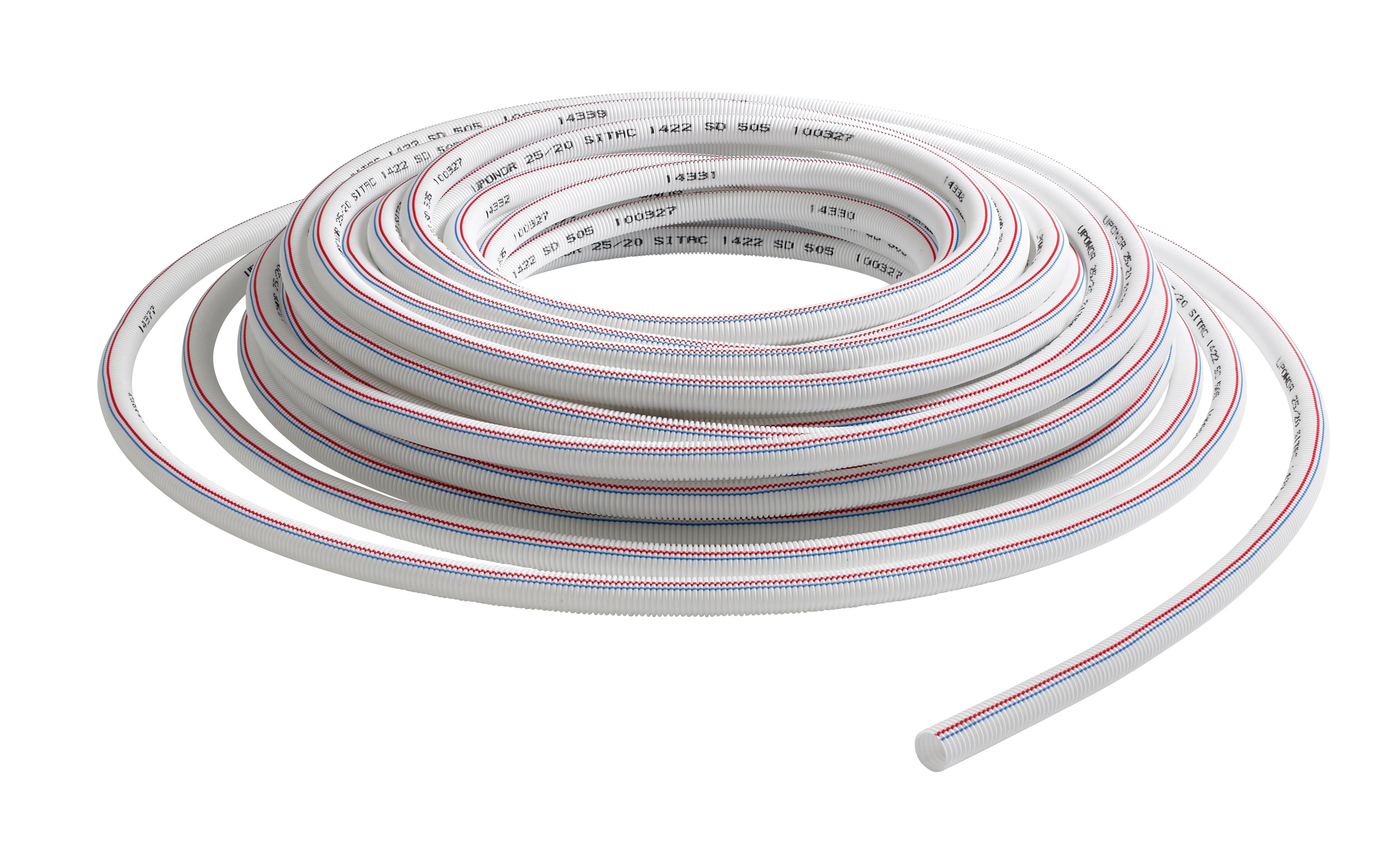 Uponor Combi Pipe RIR i rulle hvid 15x2,5 25/20 50m