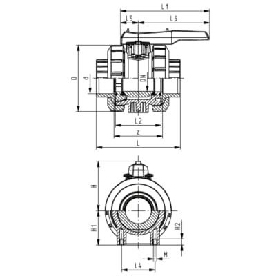 20 mm PVC Kuglehane 546