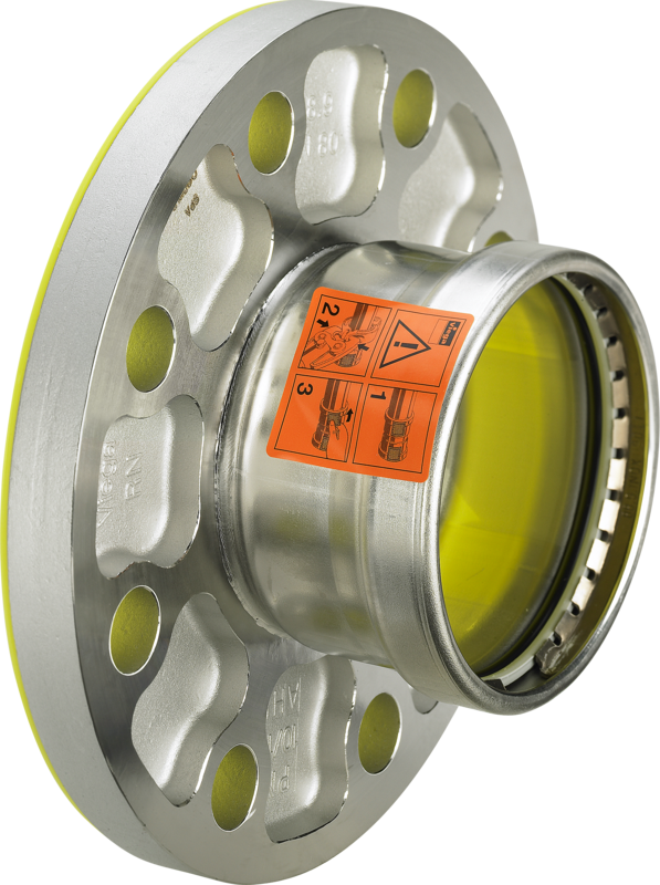 76,1 mm (DN65) Sanpress Inox flangeovergang