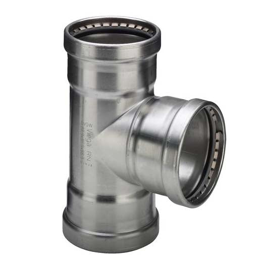 76,1 x 42 x 76,1 mm Sanpress Inox T-stykke