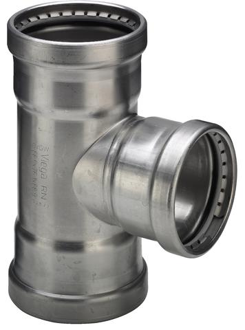 76,1 x 35 x 76,1 mm Sanpress Inox T-stykke