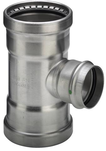 76,1 x 42 x 76,1 mm Sanpress Inox T-stykke
