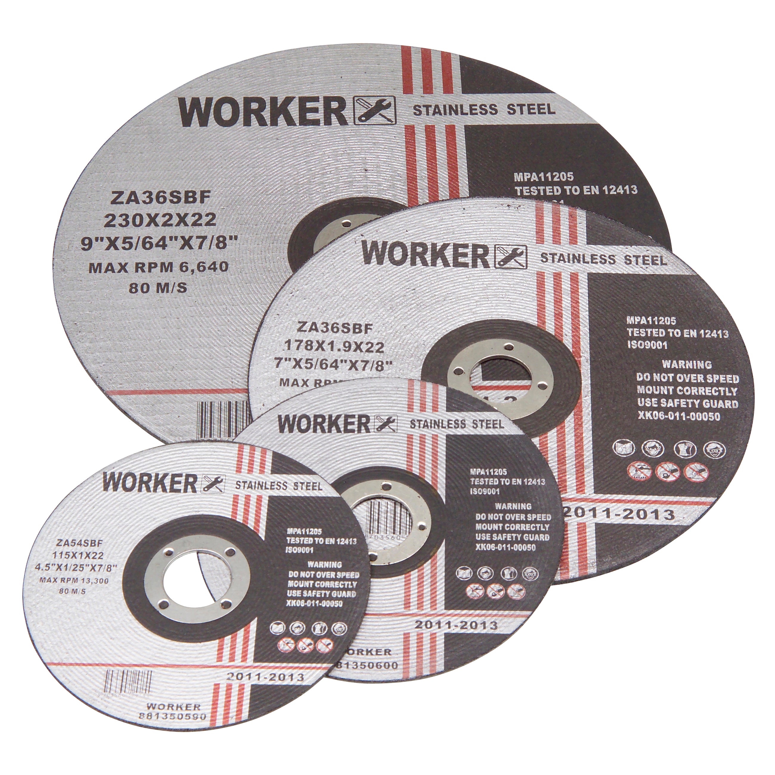 WORKER skæreskive inox, 1,0 x 115 mm