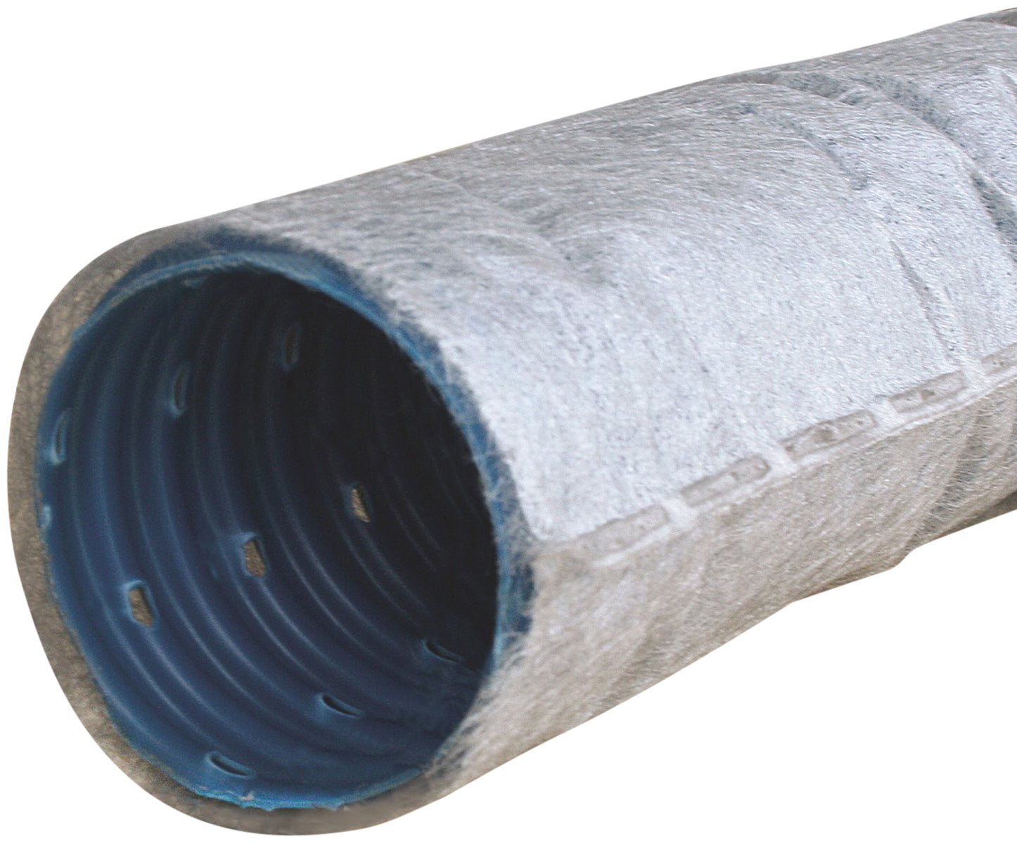 Wavin 75/65 mm PVC-drænrør med 2,5 x 5 mm slids og filt, 50 m