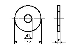 Skærmskive M12, 13 x 37 x 3 mm, A4, DIN 9021