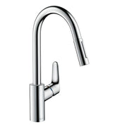 Hansgrohe Focus M41 køkkenarmatur 240 med udtræksbruser, 2jet, krom