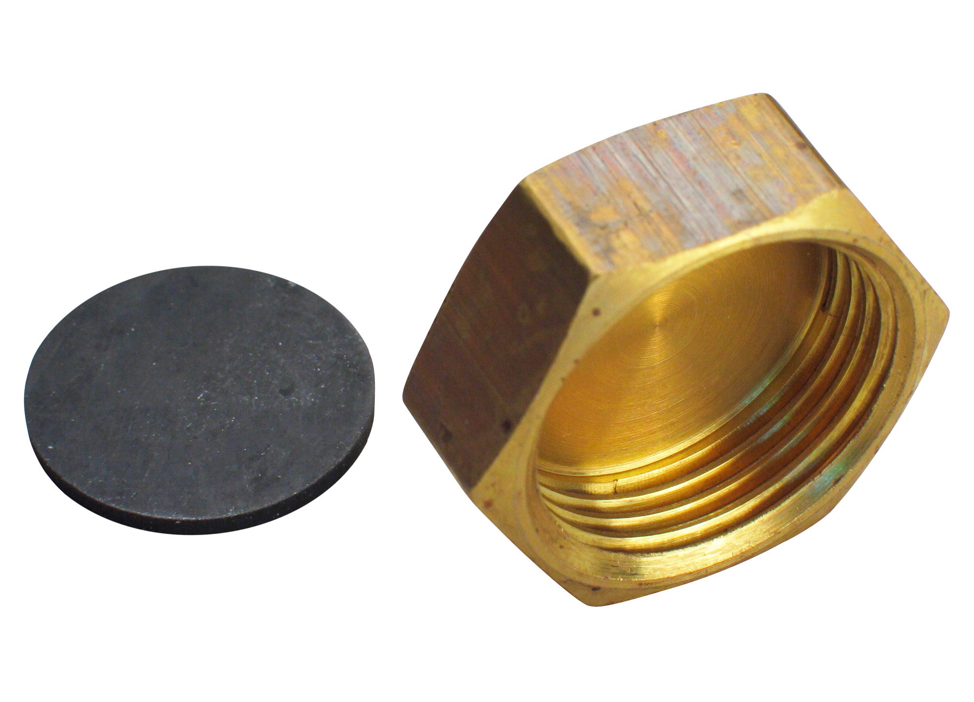 1/2" Slutmuffe, messing afzinkningsfri