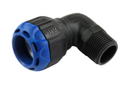 Isiflo Sprint 25mm x 3/4" vinkel 90° m/nippel, komposit, PN16