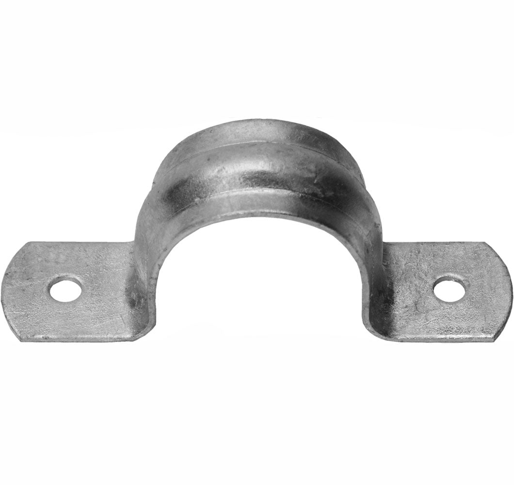 1/2" Galvaniseret rørbøjle planmontering