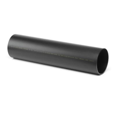 Geberit 110 x 5000 mm sort PEH-afløbsrør uden muffe
