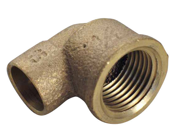 15 mm x 1/2" Lodde vinkel muffe/muffe