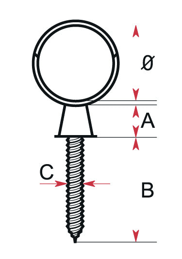 15 mm Inox rørbærer - kort