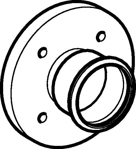 76,1mm overgangsflange Mapress RF