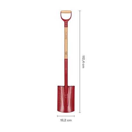 FISKARS SPADE,AFRUNDET L.SKAFT