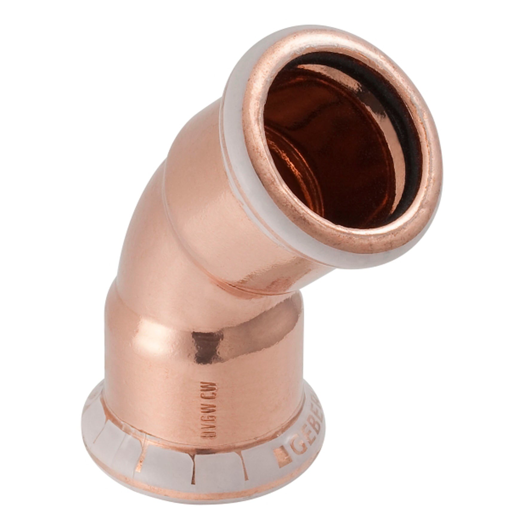 18 mm Bøjning CU 45° muffe/muffe Mapress