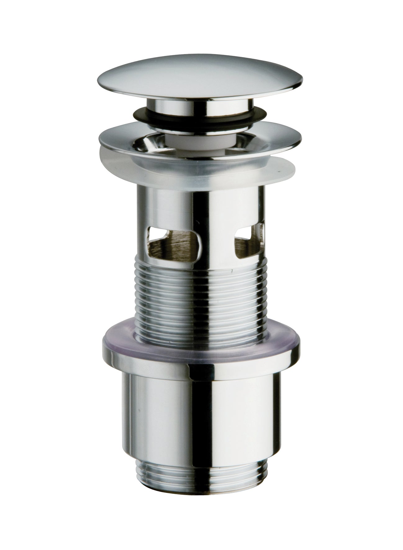 1.1/4" x 32 mm Lux. pungvandlås med rør og roset - firkantet