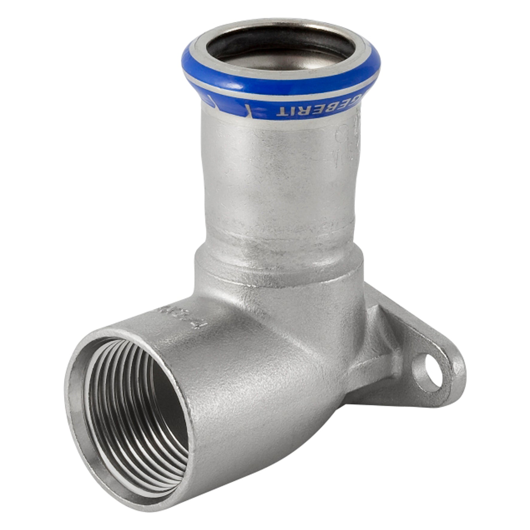 15mm x 1/2" Dækvinkel RF 90° muf/muf Mapress RF
