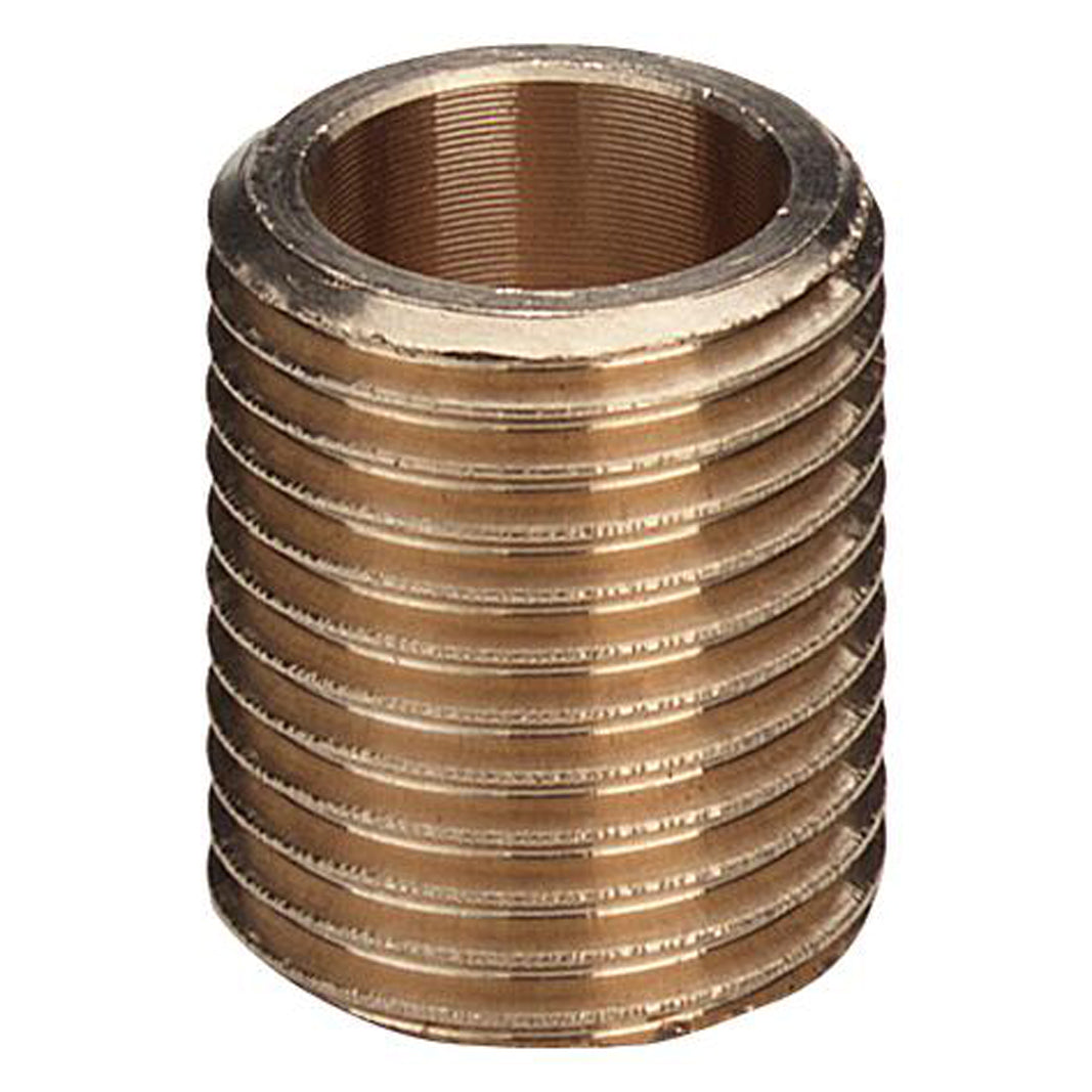 1/2" Nippelrør sammenskåren Rødgods Silicium Bronze