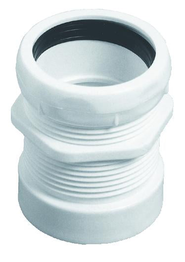Afløbs overgang 1.1/2" - 32 mm PP nippel hvid