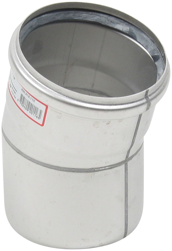 BØJNING 15 GRADER Ø110MM AISI304