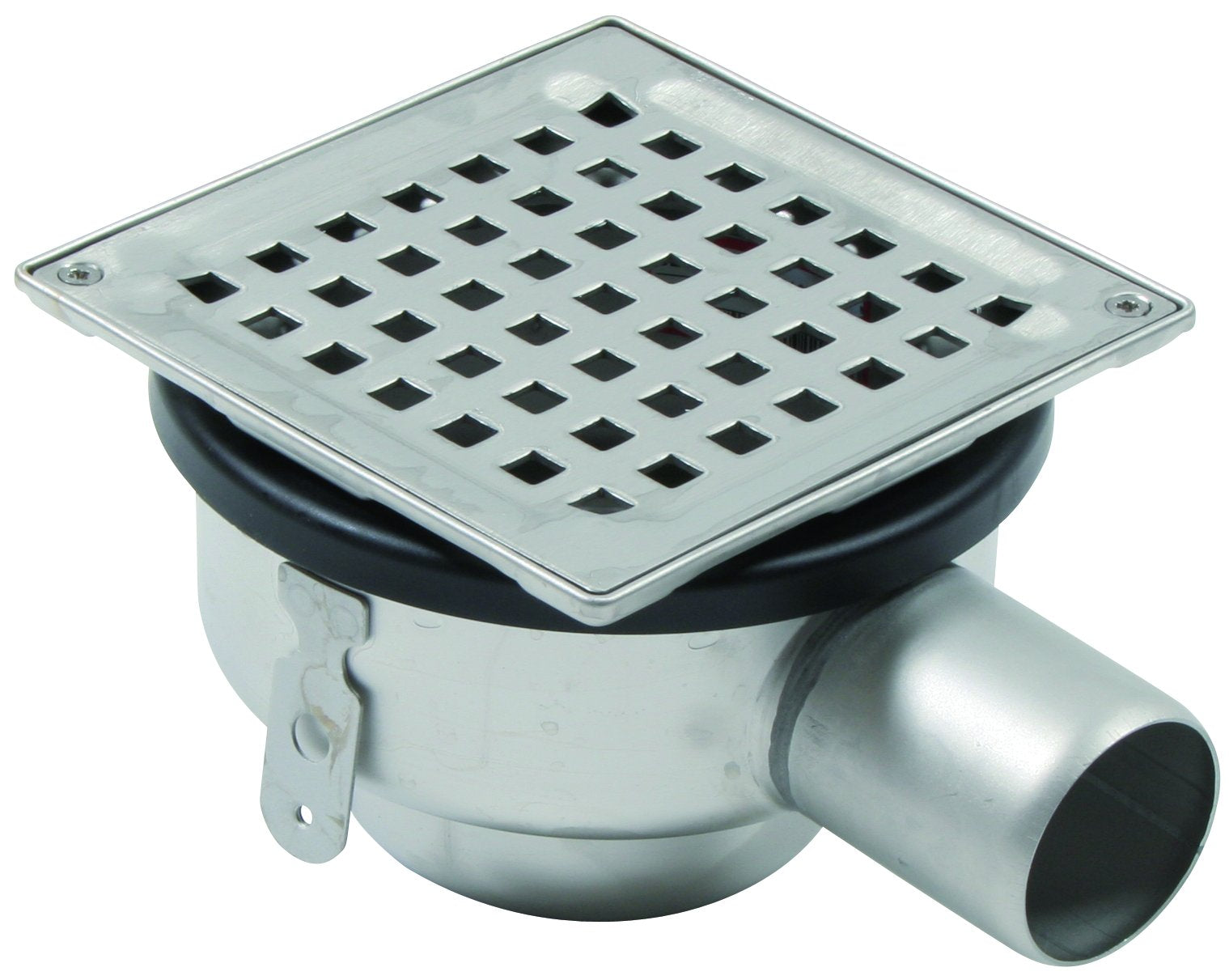 BLÜCHER 50 mm afløbsskål til beton, uden studs, vandret, lav