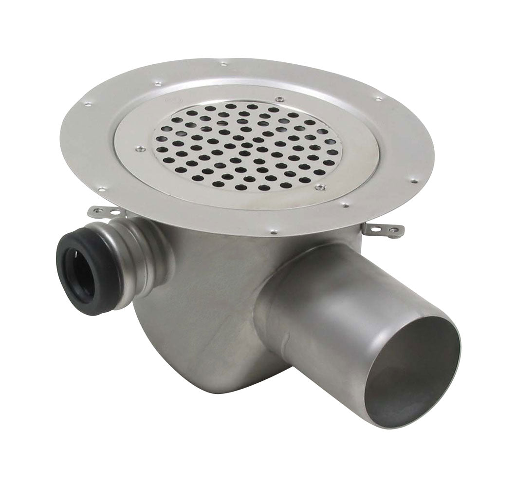 BLÜCHER 75 mm afløbsskål til vinyl, med studs, vandret, lav