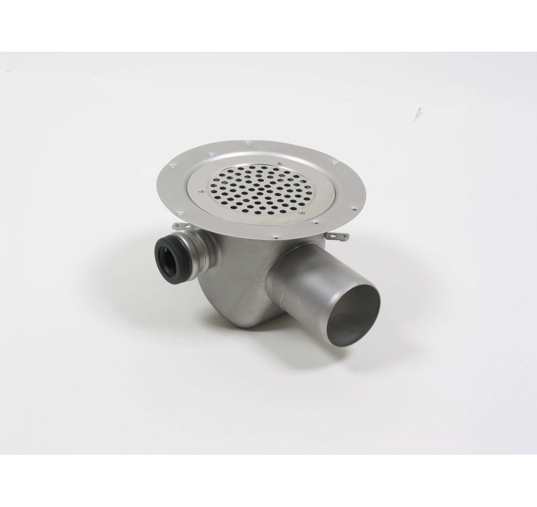BLÜCHER 75 mm afløbsskål til vinyl, med studs, vandret, lav