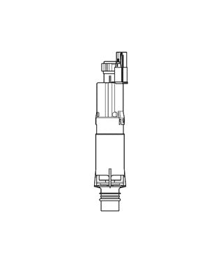 Afløbsventil til 100+120 cm element