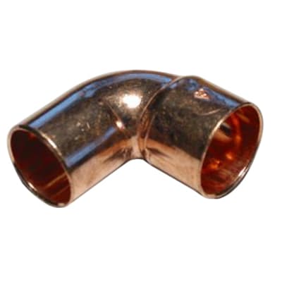 15 mm Lodde vinkel med glat ende