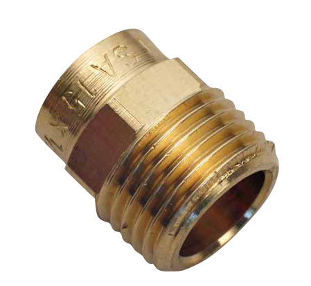15 mm x 1/2" Lodde overgang muffe/nippel