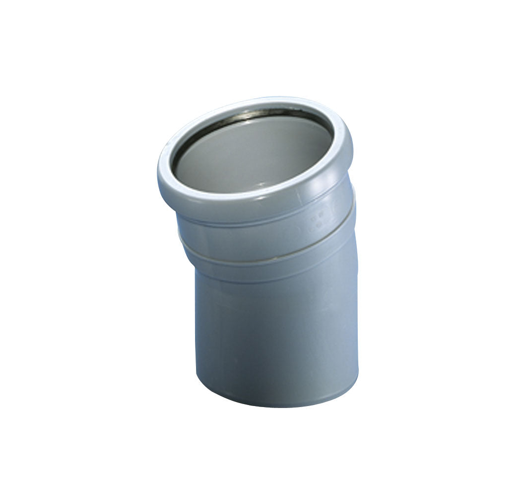 40 mm x 15° Bøjning afløb hvis PP