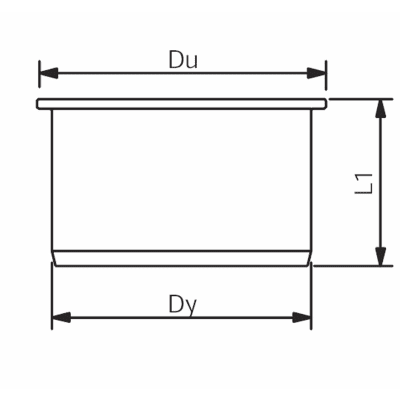 32 mm Prop afløb hvid PP Wavin