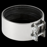 Geberit kromstålskobl. til ovg. plast/støbejernsrør ø108/114 mm
