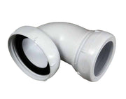 1.1/2" x 32 mm Hvid plast vinkel