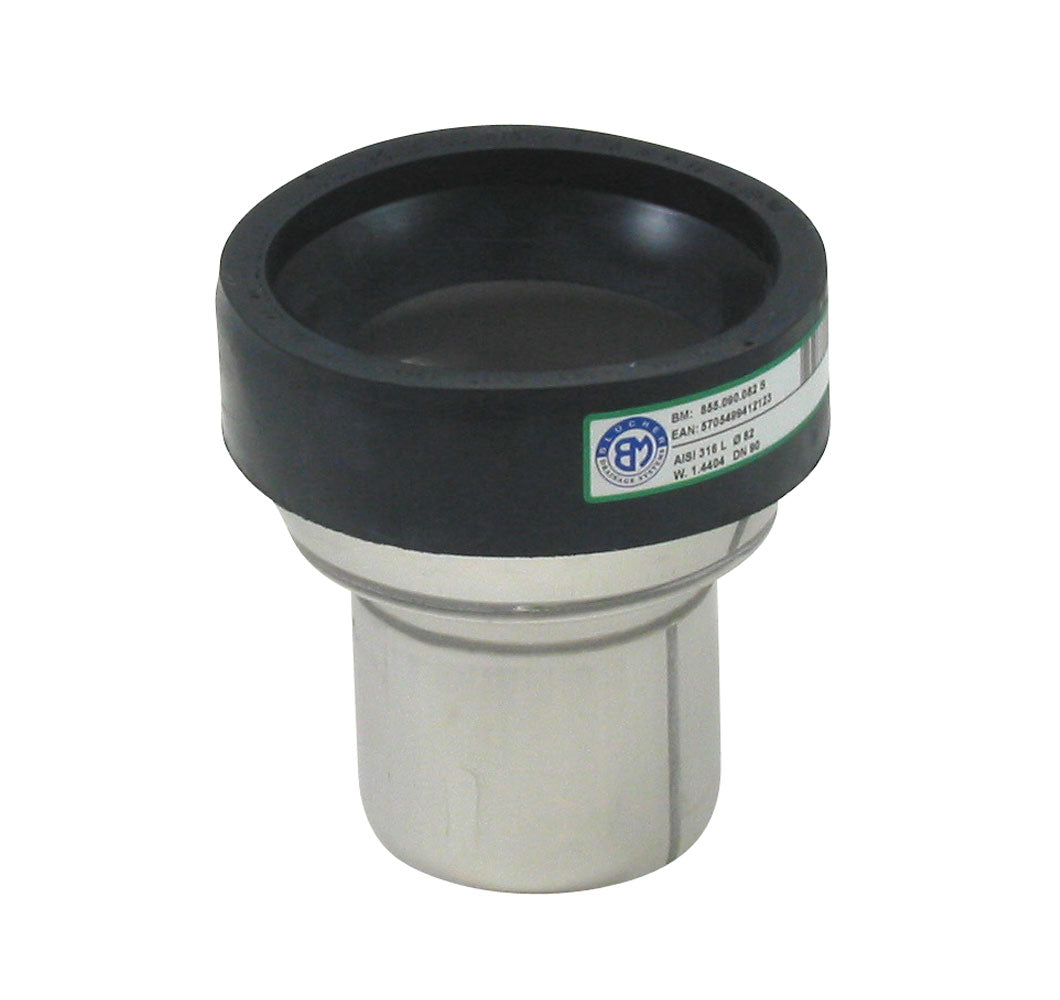 82 mm Klosettilslutning syrefast AISI316L/EN1.4404 BLÜCHER