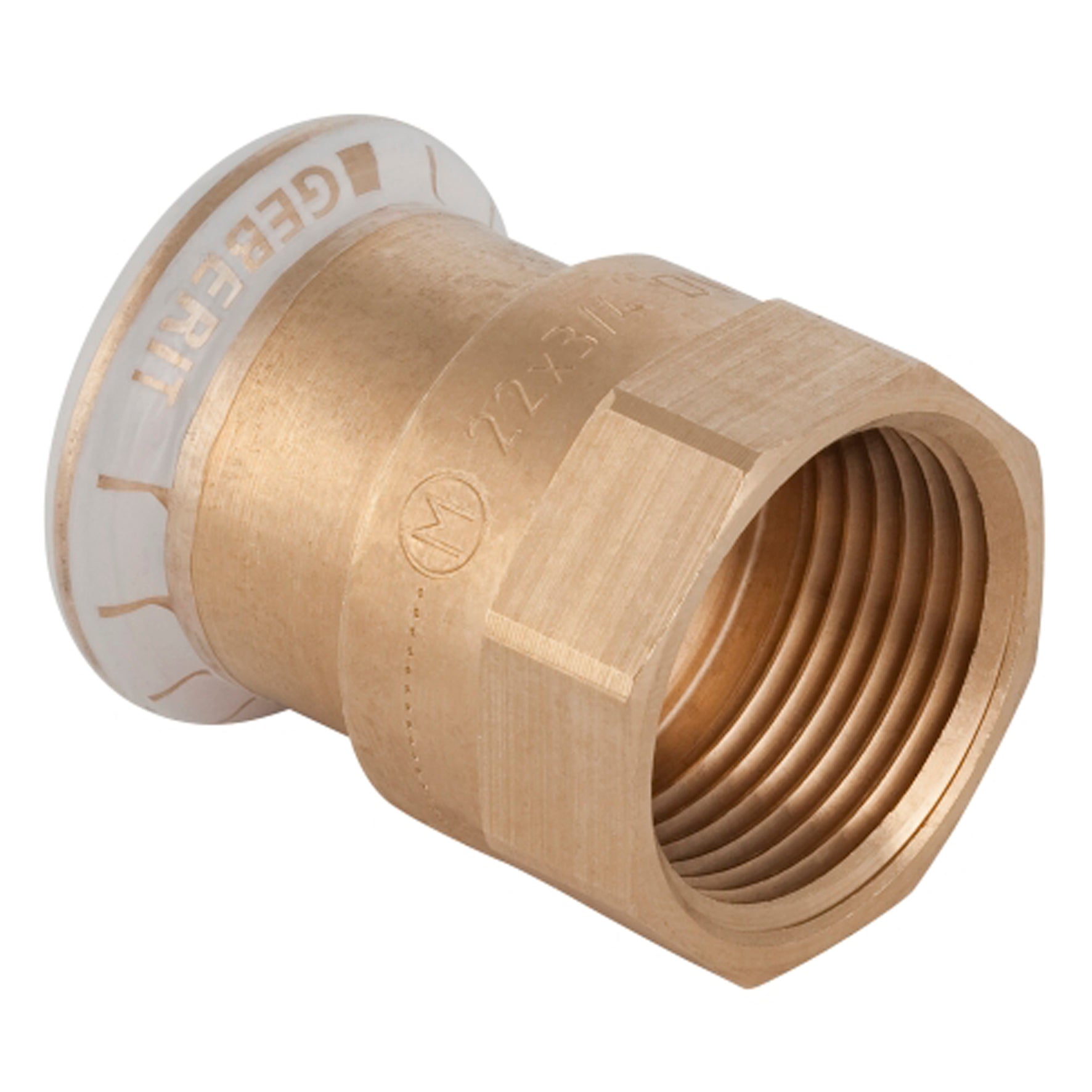 15 mm x 1/2" Overgang CU muffe/muffe Mapress