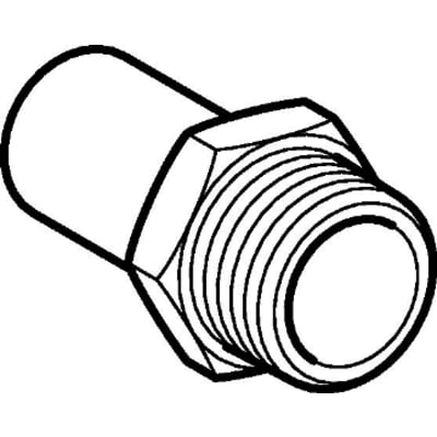 Geberit Mapress FZ Overgang 15mm x 1/2", nippel/nippel