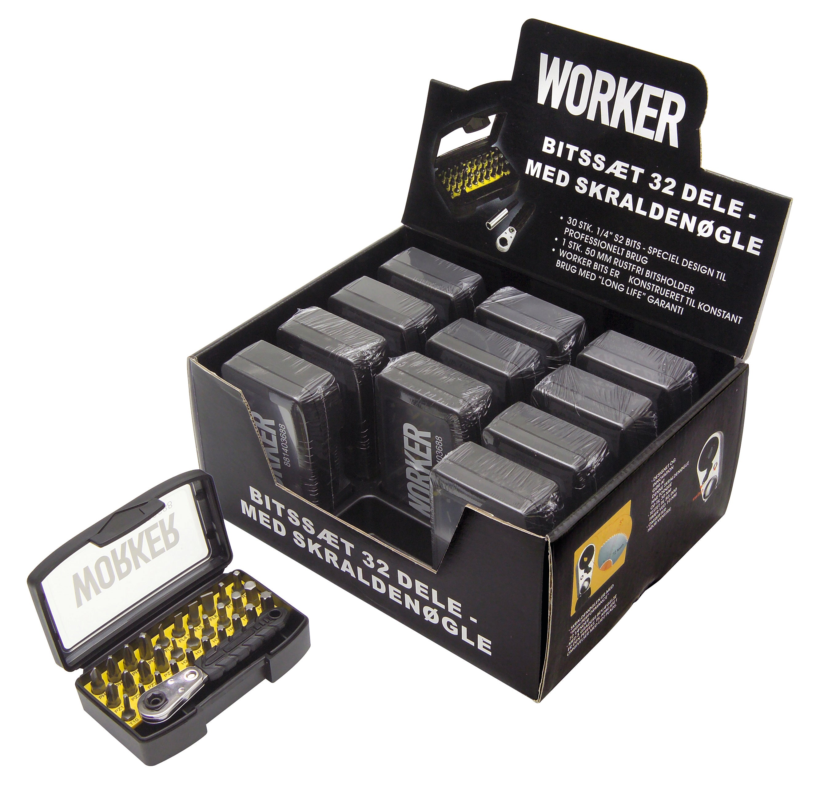 WORKER bitssæt, 32 dele