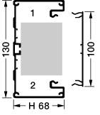 KANALBUND F/BRA70132 ALU